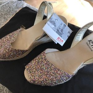 New Ria Menorca glitter shoes